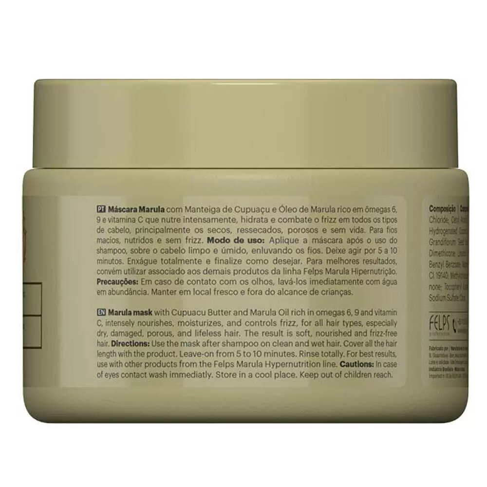 Máscara de Hipernutricción Marula 300gr